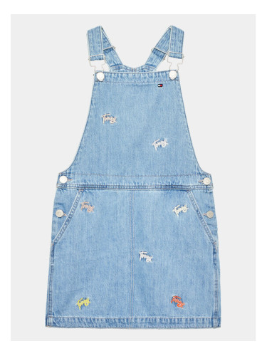 Tommy Hilfiger Дънкова рокля Dungaree KG0KG07194 D Син Regular Fit