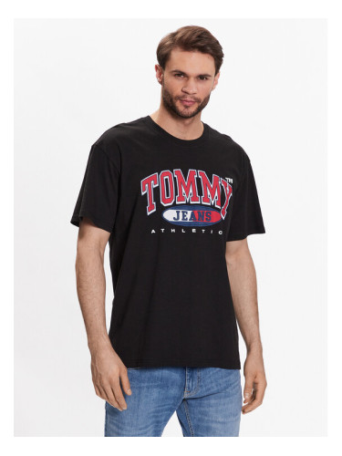 Tommy Jeans Тишърт DM0DM16407 Черен Relaxed Fit