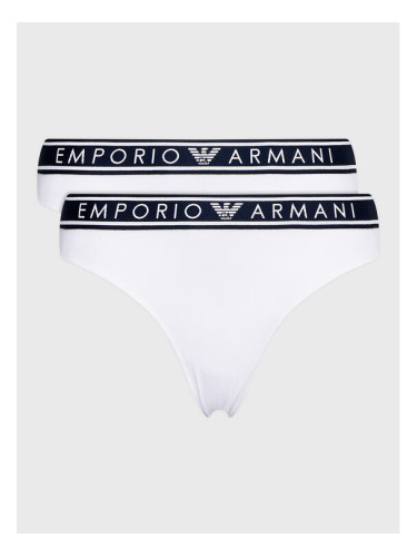 Emporio Armani Underwear Комплект 2 чифта класически бикини 163334 3R227 00010 Бял