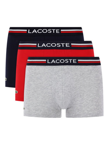 Lacoste Комплект 3 чифта боксерки 5H3386 Цветен