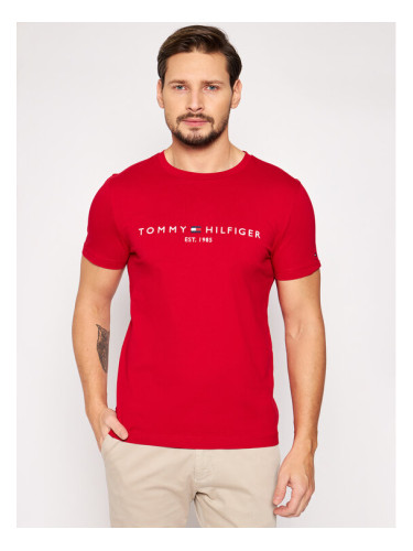 Tommy Hilfiger Тишърт Logo MW0MW11797 Червен Regular Fit