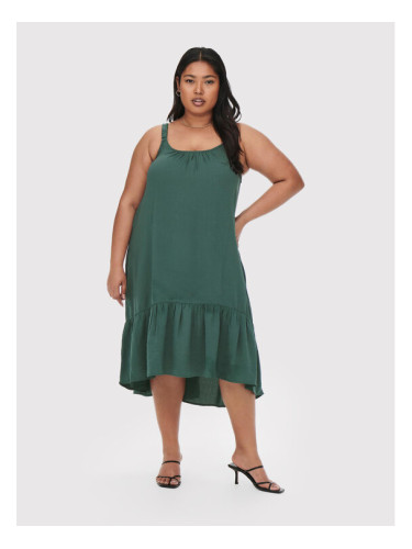 ONLY Carmakoma Лятна рокля Paello 15261515 Зелен Regular Fit