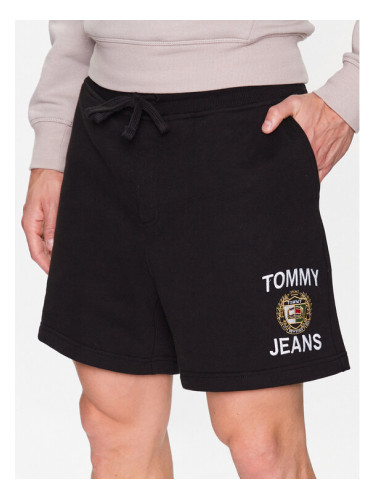 Tommy Jeans Спортни шорти Luxe DM0DM16424 Черен Regular Fit