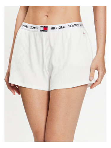 Tommy Hilfiger Спортни шорти UW0UW04418 Бял Slim Fit