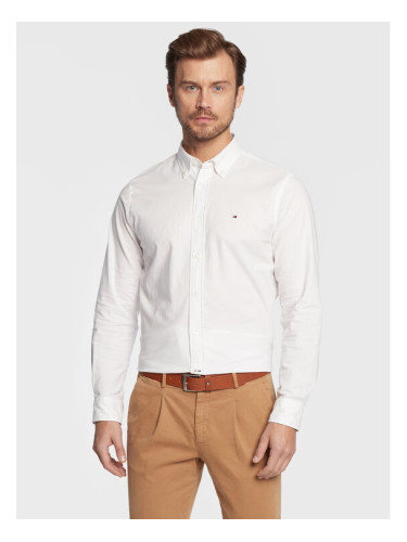 Tommy Hilfiger Риза Oxford MW0MW25037 Бял Regular Fit