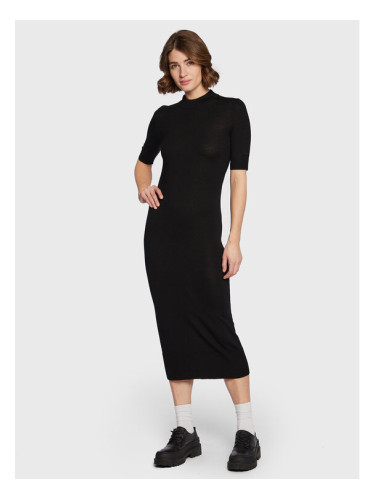 Calvin Klein Плетена рокля Extra Fine K20K205035 Черен Slim Fit