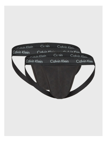 Calvin Klein Underwear Комплект 2 чифта слипове Jock Strap 000NB1354A Черен