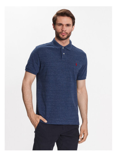 Polo Ralph Lauren Тениска с яка и копчета 710666998005 Син Regular Fit