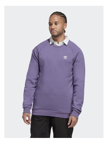 adidas Суитшърт Trefoil Essentials Crewneck Sweatshirt IA4824 Виолетов Regular Fit