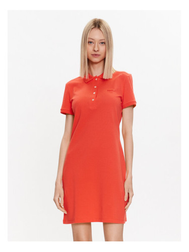 Lacoste Ежедневна рокля EF5473 Червен Slim Fit