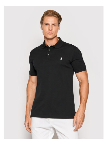 Polo Ralph Lauren Тениска с яка и копчета 710541705 Черен Slim Fit