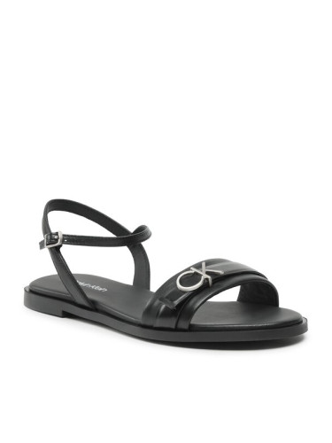 Calvin Klein Сандали Almond Sandal W/Hw HW0HW01483 Черен