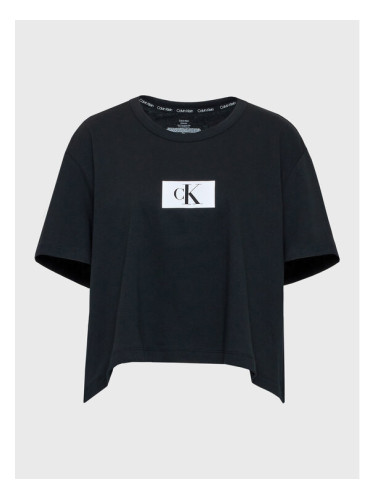 Calvin Klein Underwear Тениска на пижама 000QS6962E Черен Relaxed Fit