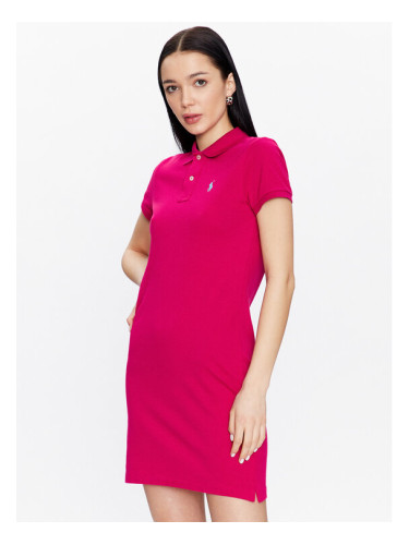 Polo Ralph Lauren Ежедневна рокля 211799490011 Розов Regular Fit