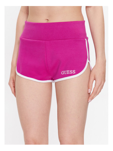 Guess Спортни шорти E3GD05 KBP41 Розов Regular Fit