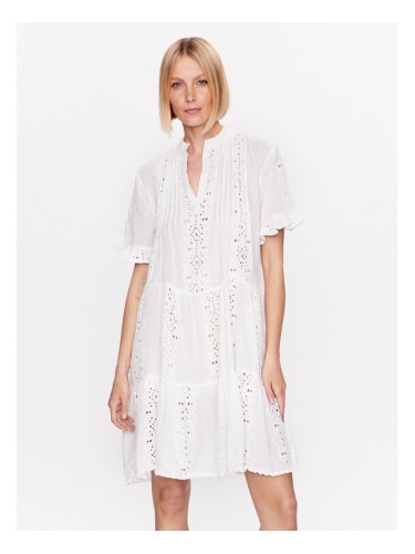 Iconique Лятна рокля IC23 001 Бял Regular Fit