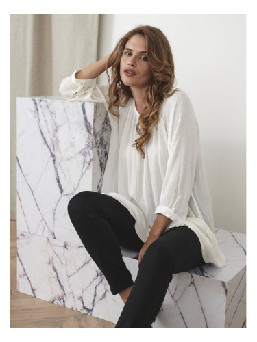 Kaffe Туника Amber 501030 Бял Regular Fit