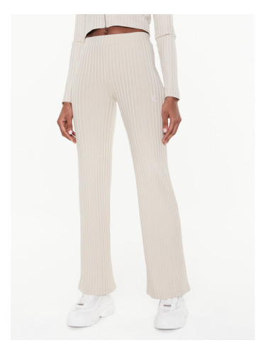 Calvin Klein Jeans Текстилни панталони J20J220678 Бежов Flare Fit