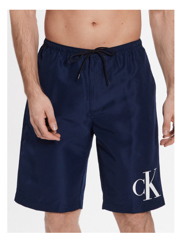 Calvin Klein Swimwear Плувни шорти KM0KM00805 Тъмносин Regular Fit