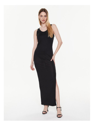 Calvin Klein Swimwear Плажна рокля KW0KW02096 Черен Slim Fit