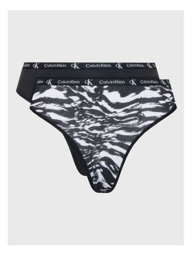 Calvin Klein Underwear Комплект 2 чифта прашки 000QD3990E Черен