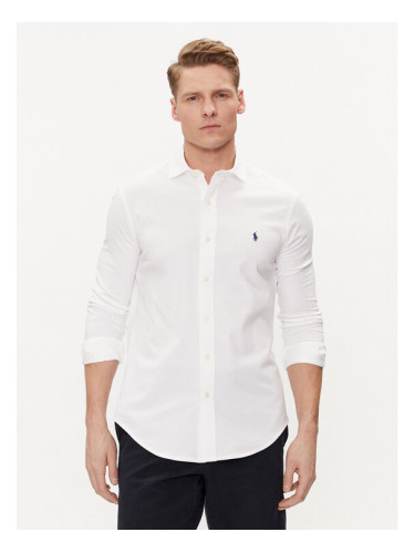 Polo Ralph Lauren Риза 710899386001 Бял Slim Fit
