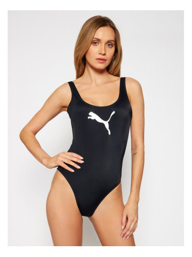 Puma Бански костюм Swim 907685 Черен
