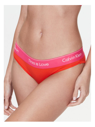 Calvin Klein Underwear Класически дамски бикини 000QF7284E Червен