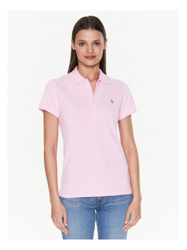 Polo Ralph Lauren Тениска с яка и копчета 211870245013 Розов Slim Fit