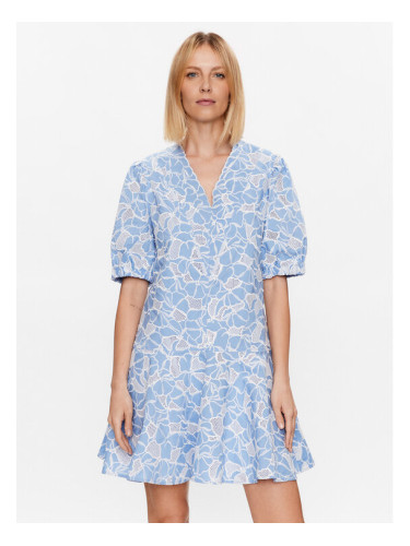 BOSS Ежедневна рокля 50487816 Светлосиньо Regular Fit