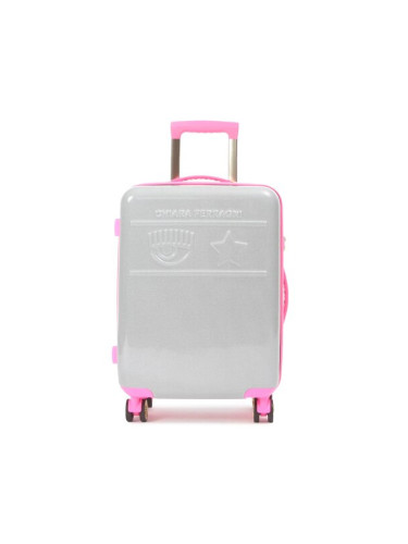 Chiara Ferragni Самолетен куфар за ръчен багаж 74SB0LX1 Сребрист