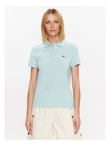 Lacoste Тениска с яка и копчета PF7839 Зелен Regular Fit