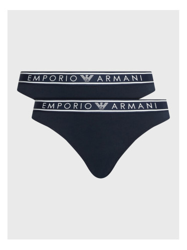 Emporio Armani Underwear Комплект 2 чифта класически бикини 163334 3R227 00135 Тъмносин