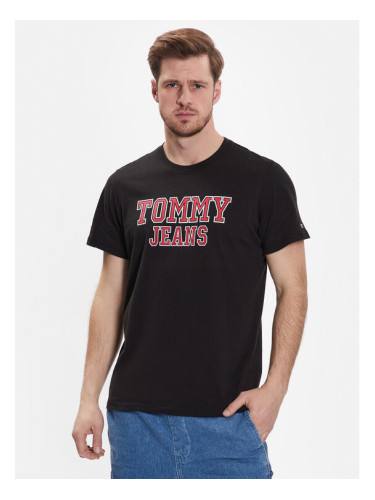 Tommy Jeans Тишърт Essential DM0DM16405 Черен Regular Fit
