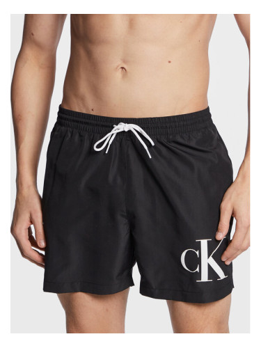 Calvin Klein Swimwear Плувни шорти KM0KM00849 Черен Regular Fit