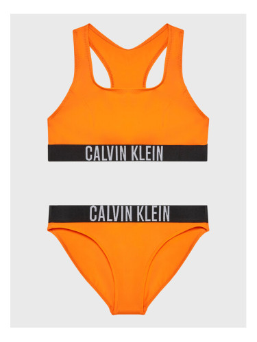 Calvin Klein Swimwear Бански костюм KY0KY00027 Оранжев