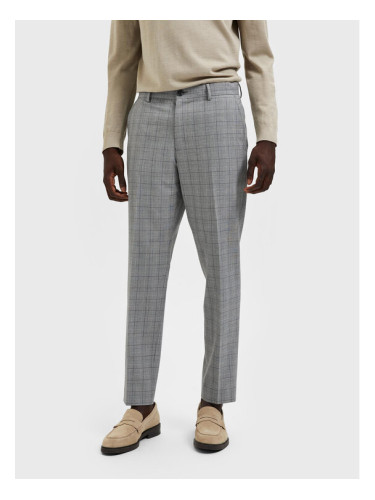 Selected Homme Текстилни панталони 16087750 Сив Slim Fit