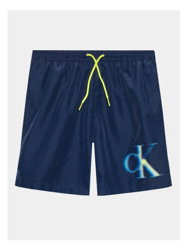Calvin Klein Swimwear Плувни шорти KV0KV00028 Тъмносин Regular Fit