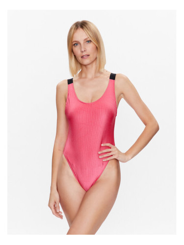 Calvin Klein Swimwear Бански костюм KW0KW01996 Розов