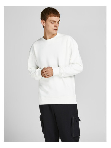 Jack&Jones Суитшърт Star 12208182 Бял Relaxed Fit