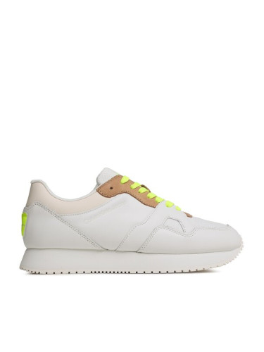 Calvin Klein Jeans Сникърси Retro Runner Fluo Contrast YM0YM00619 Бял