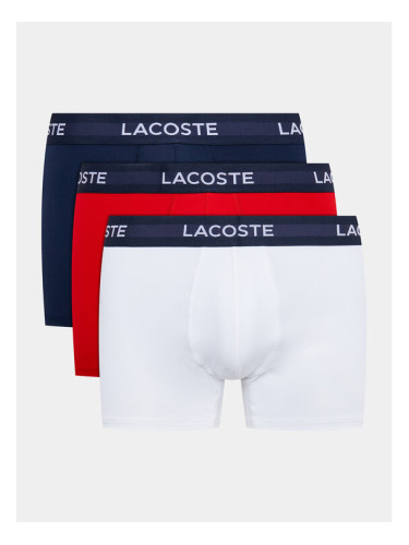 Lacoste Комплект 3 чифта боксерки 5H9623 Тъмносин