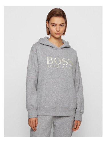Boss Суитшърт C_Edelight_Active 50457385 Сив Relaxed Fit