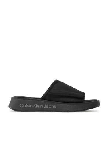 Чехли Calvin Klein Jeans Prefresato Sandal Softny YW0YW00968 Черен