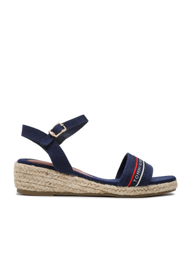 Еспадрили Tommy Hilfiger Rope Wedge Sandal T3A7-32777-0048 M Тъмносин