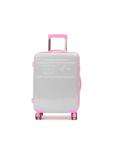Самолетен куфар за ръчен багаж Chiara Ferragni 74SB0LX1 Сребрист