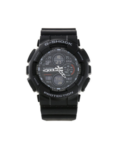 G-Shock Часовник GA-140-1A1ER Черен