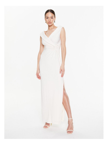 Lauren Ralph Lauren Официална рокля 253863940001 Екрю Slim Fit