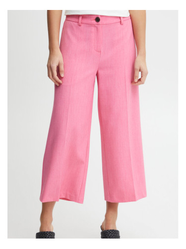 Fransa Текстилни панталони 20611915 Розов Regular Fit