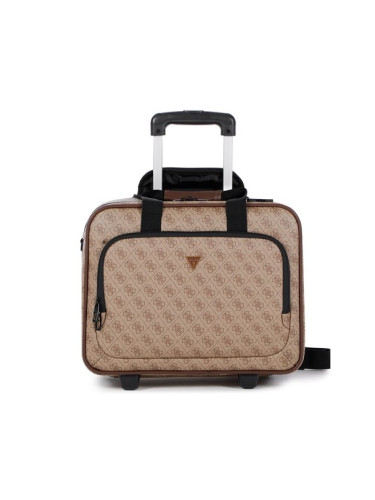 Guess Самолетен куфар за ръчен багаж Vezzola Travel TMVZLS P3143 Кафяв